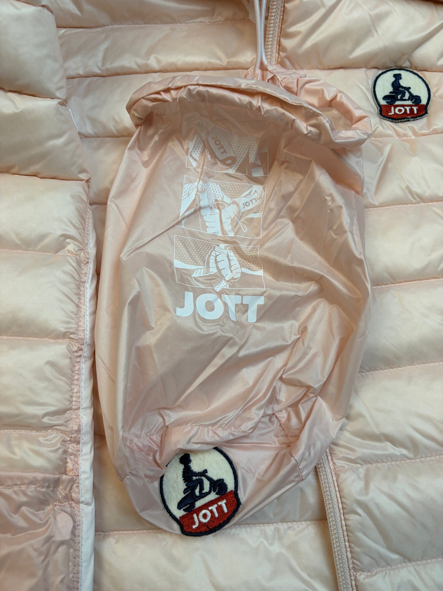 Manteaux sans Manche avec Capuche Jott Rose Clair