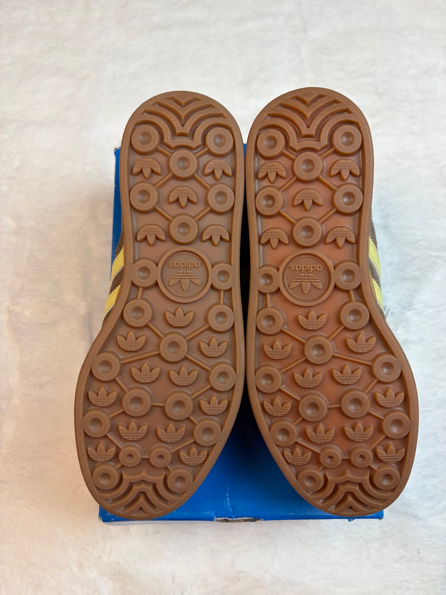 Adidas Gazelle à Plate-Forme Marron et jaune